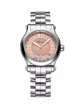 推荐Happy Sport Stainless Steel & Diamond Bracelet Watch商品