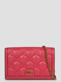 Gucci | Gg matelassé chain wallet 9折