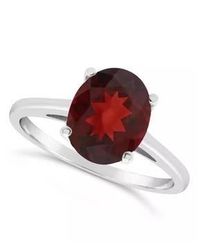 Macy's | Garnet (3-1/10 ct. t.w.) Ring in 14K White Gold,商家Macy's,价格¥5707