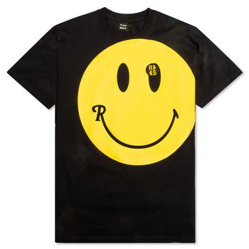 推荐Raf Simons x Smiley Large Smiley Print Big Fit T-Shirt - Black商品