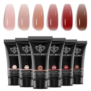 MODELONES | Cherry Kiss - 6 Shades Poly Nail Gel Set,商家MODELONES,价格¥103