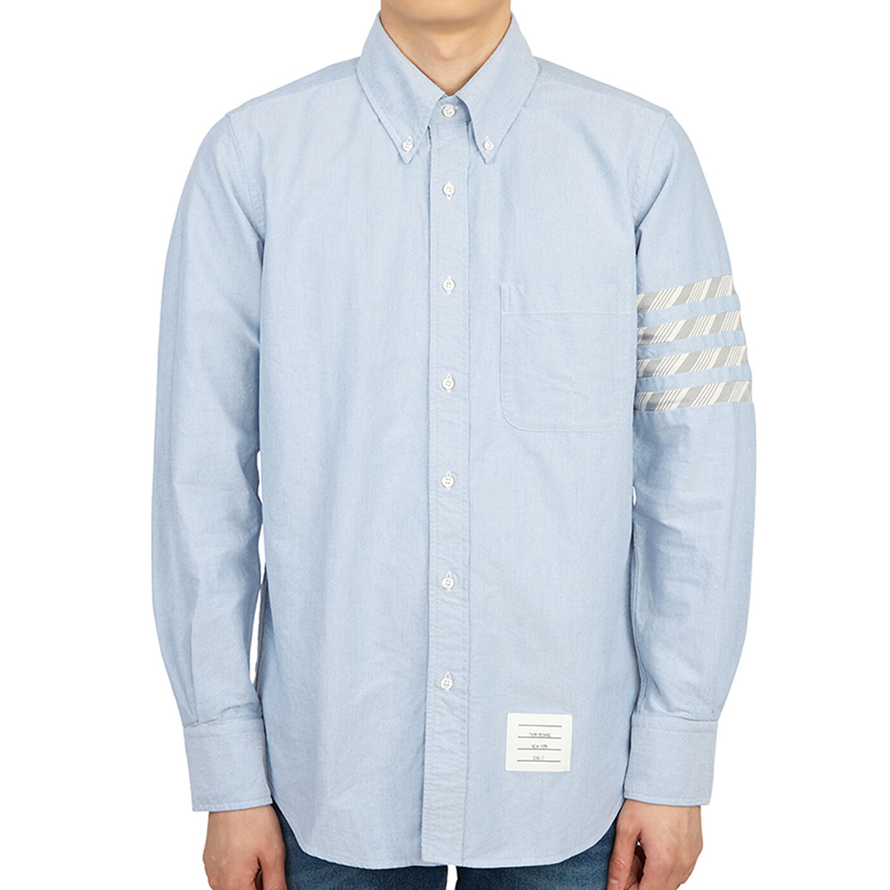 thom browne衬衫新款, Thom Browne | THOM BROWNE 男士淡蓝色衬衫 MWL374D-06177-480商品图片 独家减免邮费