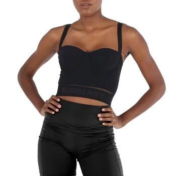 Burberry | Burberry Ladies Black Freya Logo Detail Stretch Jersey Corset, Brand Size 6 (US Size 4) 4折, 满$200减$10, 独家减免邮费, 满减