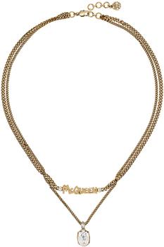 Gold Graffiti Necklace