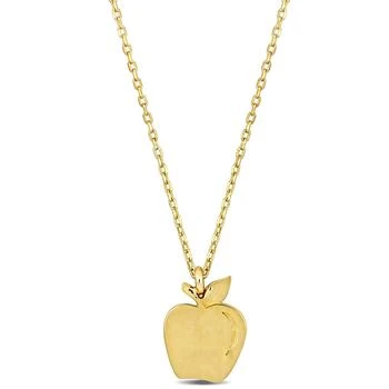 Mimi & Max | Mimi & Max Apple Pendant with Chain in 14k Yellow Gold - 17 in,商家Premium Outlets,价格¥1057