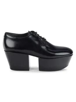 Prada | Women's Leather Heeled Derbys商品图片,5.4折