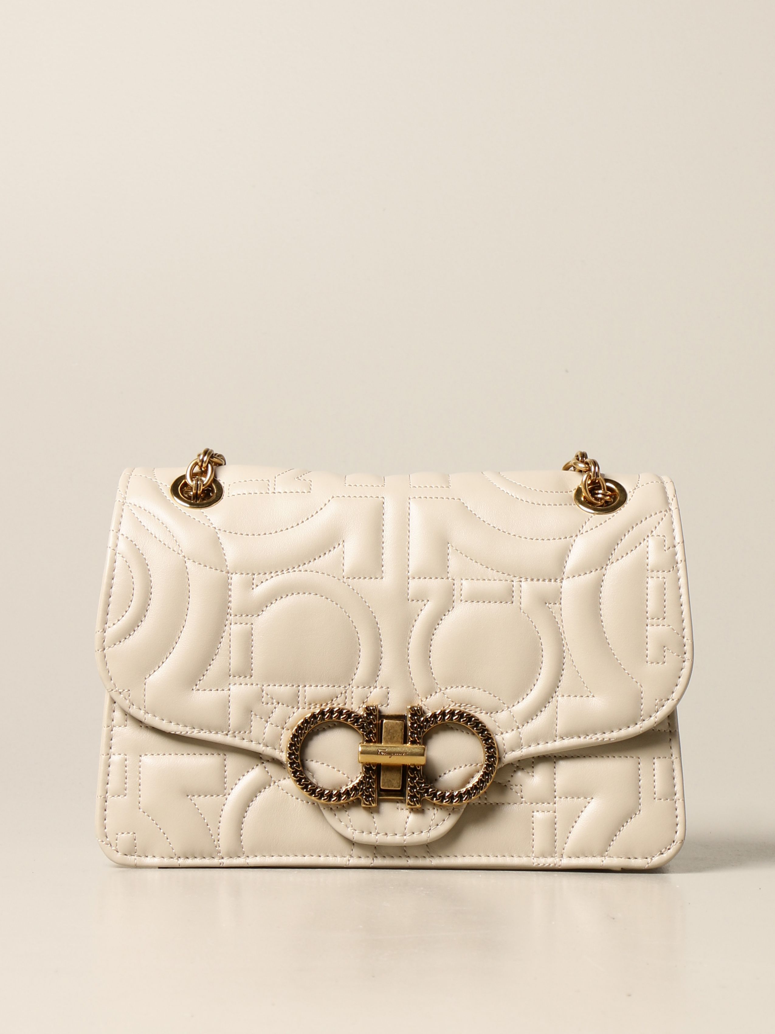 菲拉格慕包手提包, Salvatore Ferragamo | SALVATORE FERRAGAMO 女士绗缝翻盖包 21-H168-720499商品图片 满$100享9.5折, 满折
