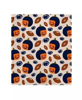 Pegasus Home Fashions | Penn State Nittany Lions 60" x 70" Pumpkin Helmet Corral Fleece Blanket,商家Macy's,价格¥225