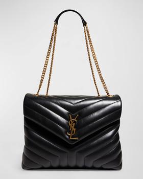 【送料&関税込】Saint Laurent Loulou Shoulder Bag YSL SAINT LAURENT LOULOU SHOULDER BAG BLACK CALF - BJ Luxury