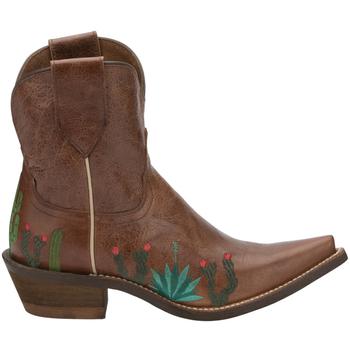 商品Nocona Boots | Agave Brown Embroidery Cowboy Booties,商家SHOEBACCA,价格¥394图片