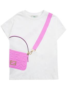 fendi kids, Fendi | Fendi Kids Baguette Print T-Shirt商品图片 6.7折