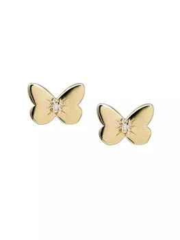 Anzie | Jac + Jo 14K Yellow Gold & 0.01 TCW Diamond Stud Earrings,商家Saks Fifth Avenue,价格¥2813