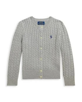 Ralph Lauren | Girls' Mini Cable Cotton Cardigan - Little Kid, Big Kid,商家Bloomingdale's,价格¥453