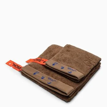 OFF-WHITE™ "HOME" | Off-White™ "HOME" Chocolate towels in,商家Baltini,价格¥1324