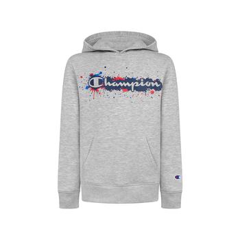 miocra koly, CHAMPION | Big Boys KO Script Paint Splatter Fleece Hoodie商品图片 
