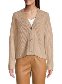Tahari | Wool-Cashmere Blend V-Neck Cardigan商品图片,2.8折