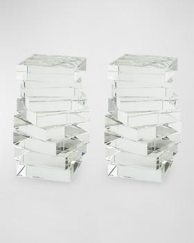 商品Tizo | Crystal Twisted Bookend Pair,商家Neiman Marcus,价格¥1544图片