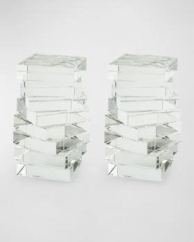 Tizo | Crystal Twisted Bookend Pair,商家Neiman Marcus,价格¥1926