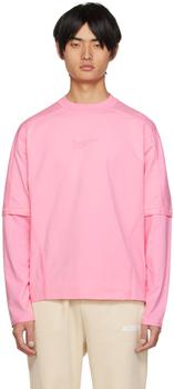 Jacquemus | Pink Le Papier 'Le T-Shirt Crema' Long Sleeve T-Shirt商品图片,6.5折