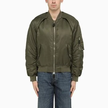 Alexander McQueen | Alexander McQueen Convertible khaki nylon bomber jacket 6.6折
