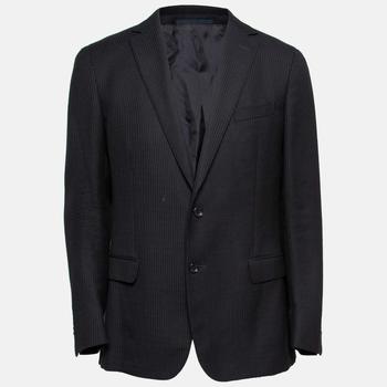 商品Ermenegildo Zegna Black Textured Wool Long Sleeve Blazer XL,商家The Luxury Closet,价格¥2053图片