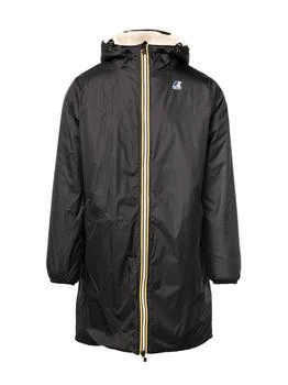 K-Way | K-Way Le Vrai 3.0 Eiffel Orsetto Hooded Raincoat,商家Cettire,价格¥1882