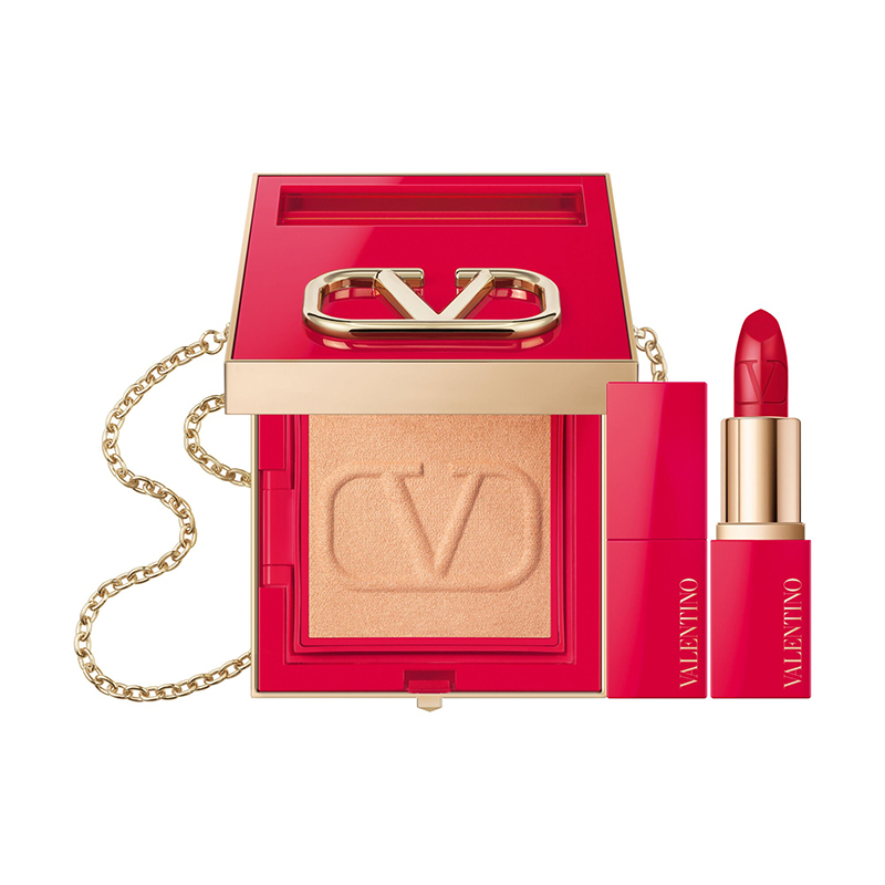 纳西索彩妆, Valentino | Valentino华伦天奴礼盒彩妆套装高定Go-Clutch大V持妆柔雾仙女盒粉饼14g 替换装 商品图片 2.5折起×额外9.5折, 包邮包税, 额外九五折