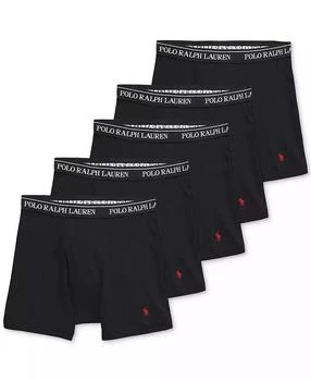 Ralph Lauren | Men's 5-Pack Classic Cotton Boxer Briefs,商家Macy's,价格¥519