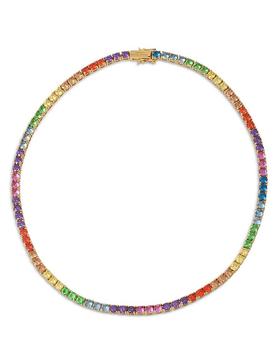 推荐Rainbow Crystal Tennis Necklace, 16"商品