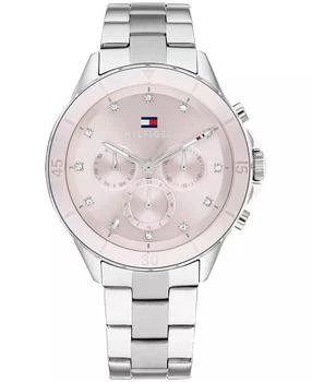 Tommy Hilfiger | Women's Multifunction Silver-Tone Stainless Steel Watch 40mm,商家Macy's,价格¥814