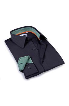 Levinas, Levinas | Solid Trim Tailored Fit Dress Shirt商品图片 2.2折
