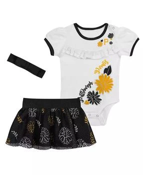 Outerstuff | Baby Boys and Girls 3-Piece White Pittsburgh Pirates Sweet Catcher Headband Skirt Set,商家Macy's,价格¥280