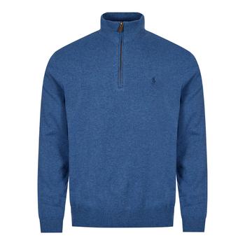 推荐Polo Ralph Lauren Half Zip Knit - Blue Heather商品