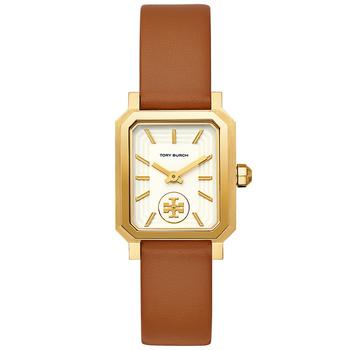 tory burch robinson, Tory Burch | Women's Robinson Luggage Leather Roller Bar Strap Watch 27x29mm商品图片 