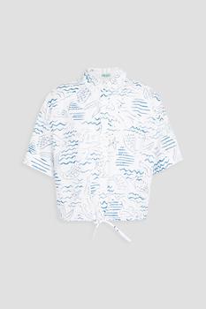 推荐Printed broderie anglaise cotton shirt商品