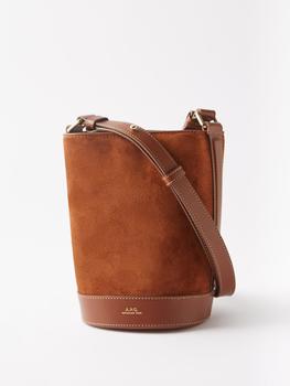 A.P.C.水桶包, A.P.C. | Ambre suede and leather bucket bag商品图片 