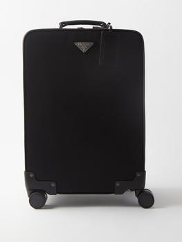商品Prada | Logo-plaque nylon and leather cabin suitcase,商家MATCHES,价格¥27376图片