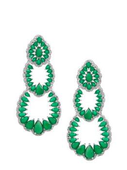 Eye Candy LA | Luxe Candice Silvertone & Cubic Zirconia Drop Earrings商品图片,5折