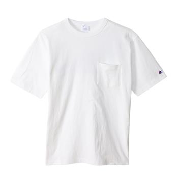 CHAMPION | Champion Mens White Cotton Pocket T-shirt, Size Medium商品图片,3.8折
