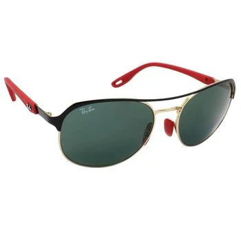 Ray-Ban | Scuderia Ferrari Dark Green Square Unisex Sunglasses RB3685M F06171 58 5.9折, 满$75减$5, 满减