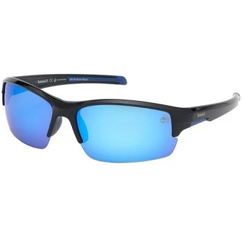 推荐Timberland Men's Sunglasses - Blue Polarized Lens Rectangular Frame | TB9173 7001D商品