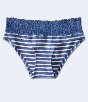 Aeropostale | Aeropostale Striped Lace-Trim Hipster 