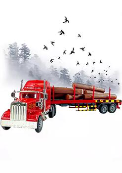 巴黎世家老爹鞋多少钱, BIG DADDY | Big Daddy Big Rig Lumber Transport Truck商品图片 8.9折