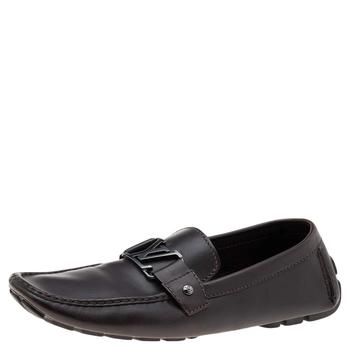 更多路易威登男鞋, [二手商品] Louis Vuitton | Louis Vuitton Dark Brown Monte Carlo Loafers Size 44.5商品图片 8.9折, 满1件减$100, 满减