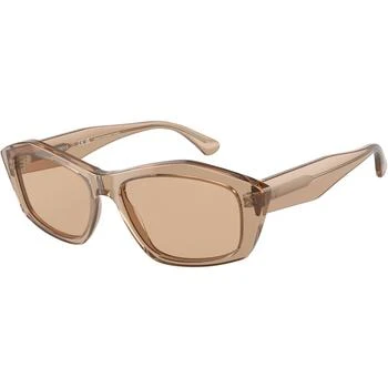 Emporio Armani | Emporio Armani Women's Sunglasses - Shiny Transparent Brown Cat Eye | 4187 506973 5.8折×额外9折x额外9折, 额外九折