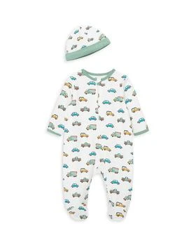 Little Me | Boys' On the Go Footie & Hat Set - Baby 