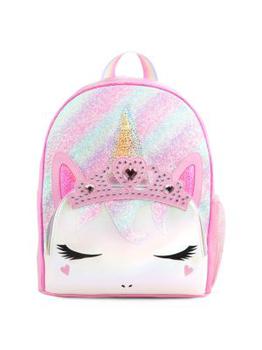 商品Girl’s Gwen Rhinestone Crown Unicorn Large Backpack图片
