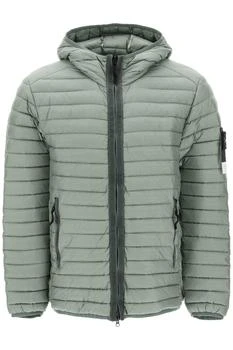 推荐Packable down hooded jacket in recycled nylon商品