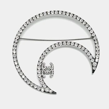 [二手商品] Chanel | Chanel CC Moon Crystals Silver Tone Brooch,商家The Luxury Closet,价格¥4288