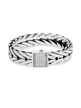 商品Sterling Silver & Diamond Clasp Modern Chain Bracelet,商家Saks OFF 5TH,价格¥10840图片